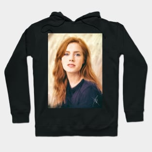 Amy Adams - Pastel on Canvas Painting Hoodie